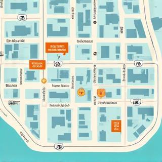 Map of downtown Toronto showing studio location